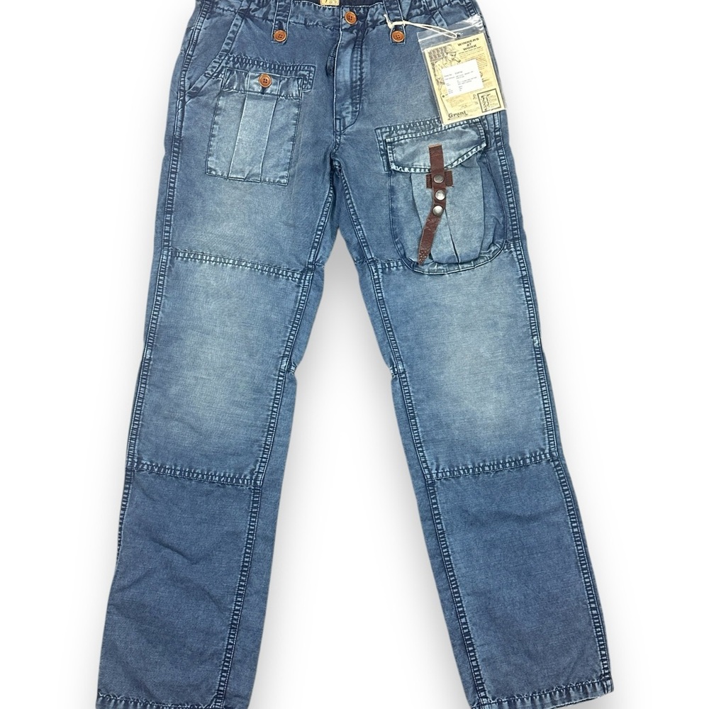 PRPS Sample Cargo Pants 32x33 ( Adjustable Buckle on Waist)  Blue E59P92